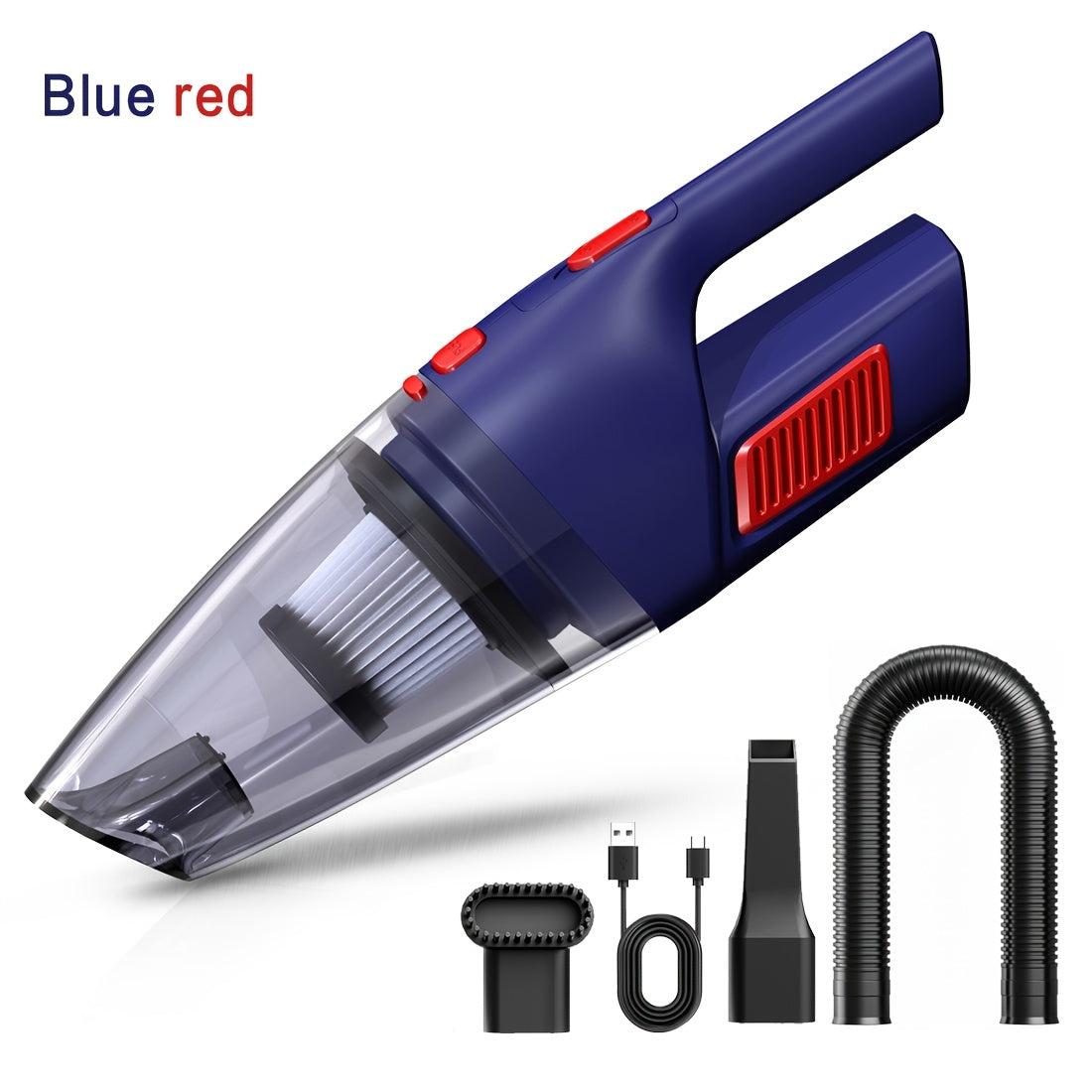 Portable Vacuum Cleaner 6800PA Powerful Suction – 2000mAh Cordless Handheld Vacuum for Car Interior, Home & Pet Hair, Quiet Operation, Women's Car Accessory & Gift