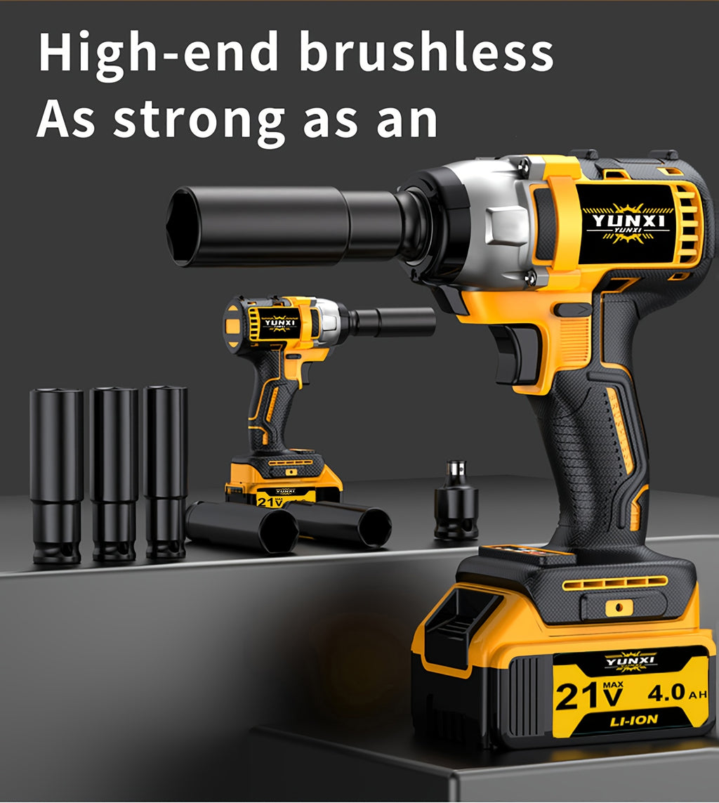 21V Cordless Impact Wrench, Impact Wrench with Charger, Lithium Ion Wrench, Portable, Fast Charger - Power Tools for Home And  Use