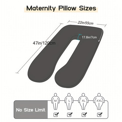 Full Body U-Shaped Maternity Pillow for Pregnant Women – Comfortable Companion & Back Belly Support Pillow, Also Perfect for Pets – Ideal Baby Shower & Holiday Gift for Expectant Mothers