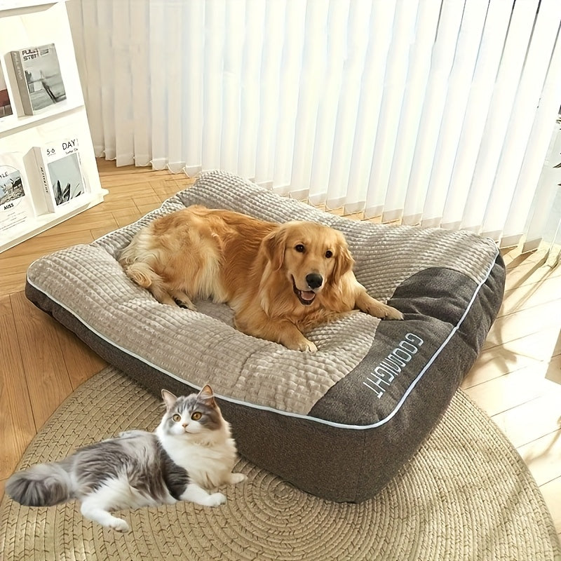 Luxury Plush Dog Cage Mattress, Comfortable Pet Sofa, Suitable for Small, Medium And Large Dogs And Cats, Soft And Comfortable, Very Suitable for Various Breeds, Comfortable Sofa for All Seasons, Dog Sofa Bed
