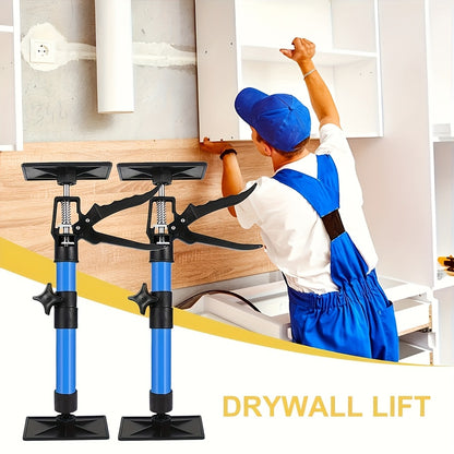 Adjustable Telescopic Support Rods 1 & 2-Pack – Alloy Anti-Slip Woodworking Tool | Door Lift & Cabinet Jack Support for DIY Installation | Hands-Free Positioning Aid | ShopVora CA