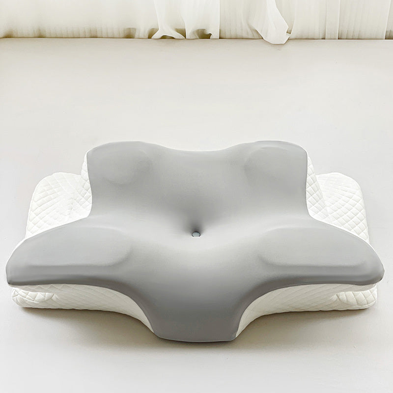 1pc Cervical Pillow, Slow Rebound Cool Soft Pillow, Ergonomic Orthopedic Sleep Neck Contour Support Pillow for Side Sleeping, Orthopedic Support, Machine Washable Pillowcase - Perfect for Sleep, Ergonomic Orthopedic Pillow for Side, Back, And Stomach Slee