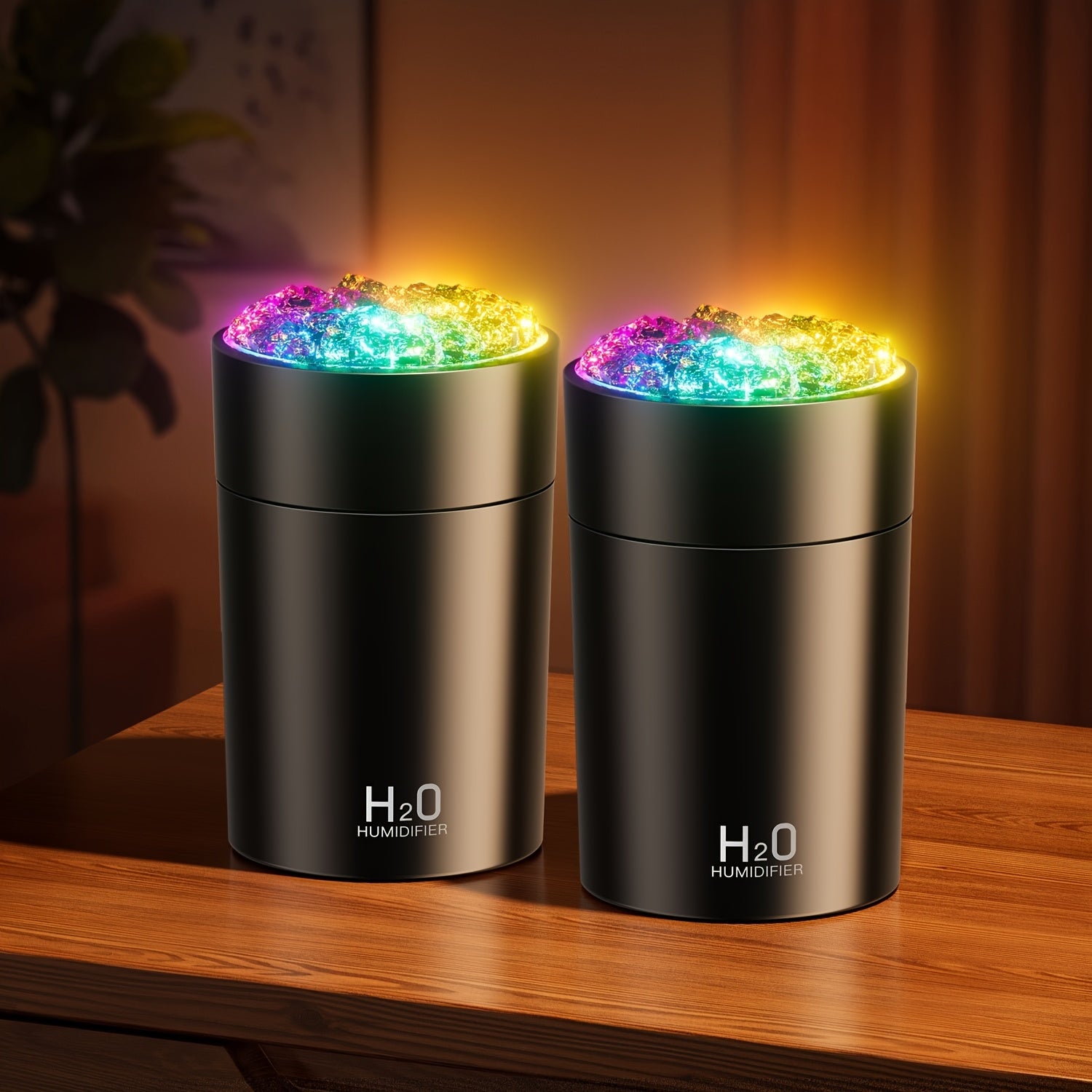 USB Portable Aromatherapy Humidifier with 7-Color LED Night Light – Cold Mist Essential Oil Diffuser for Bedroom, Office & Car, Home Decoration – Christmas Gift Idea