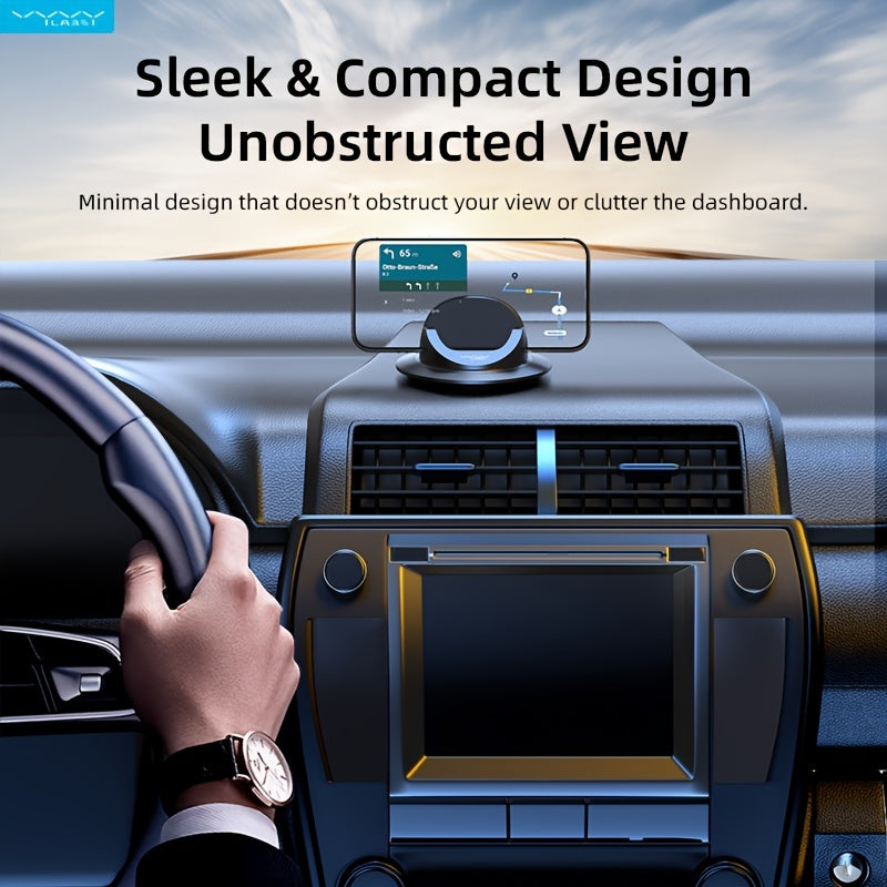 Car Phone Holder, Cell Phone Holder for Car, Dashboard Phone Holder Mount, 360° Rotation Phone Holder for Car, Suction Cup Holder Phone Mount, Car Pad Mat for Dashboards Slip Free Desk Phone Stand for IPhone17 16 15
