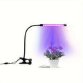 LED Grow Light Full Spectrum Clip-On Plant Lamp – 360° Gooseneck USB Powered Red Blue Light for Indoor Plants, Seedlings, Flowers & Greenhouse, 1/2/3/4 Head Options