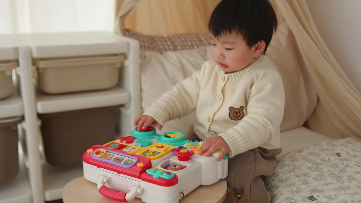 54-in-1 Musical Activity Busy Board for Babies & Toddlers – Bilingual Sensory Learning Toy, Educational Gift for Boys & Girls Ages 6-36 Months