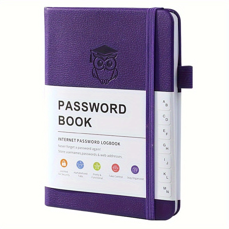 Budget-Friendly 1pc Pocket-Sized Password Book, A6 Paper Size Internet Password Log Diary with Letter Labels, Website Login Address Manager for Seniors