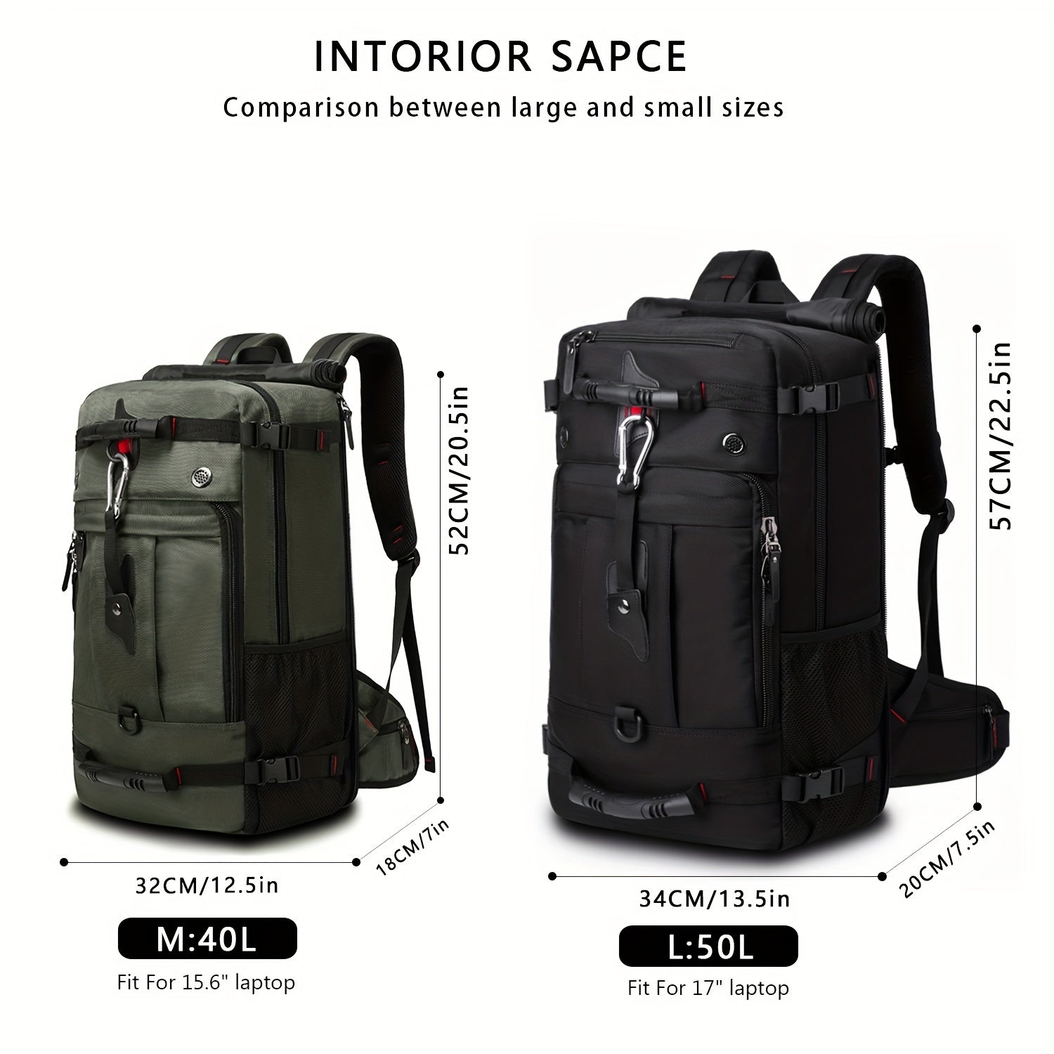 Large Travel Backpack for Men Women, 4-Way Convertible Backpack, Shoulder, Crossbody, Handbag with Independent Shoe Compartment, Fits 15.6" & 17.3" Laptops, Outdoor Hiking Camping Casual Daypack, School & Daily Commute Bag