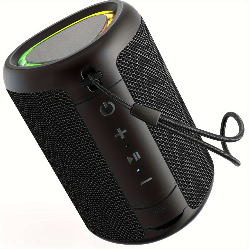 Portable Wireless Speaker Outdoor Speakers with Lights, Powerful Crystal Clear Sound, All Day Playtime, AUX&TF-Card Input, BT 5.3, TWS Paring Speaker, Small Wireless Speaker for Outdoor, Gift Ideas