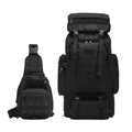 2pcs Set 21.13gal Large Capacity Multifunctional Camouflage Tactical Hiking Backpack with Multiple Compartments And MOLLE System for Outdoor Adventure, Camping, Trekking, And Travel - Durable Oxford Fabric Material, Adjustable Straps for Comfort