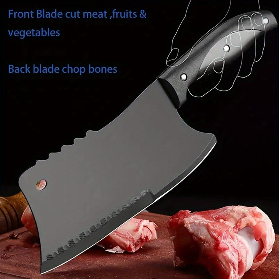 Handmade Forged Kitchen Knife Chinese Chef's Knife Hunters Serbian Meat Cleaver Knife Chopping Knives Butcher Handmade Forged Stainless Steel Utility Chef Knife Full-Tang Handle for Home Kitchen Restaurant Outdoor BBQ Camping Gift Men