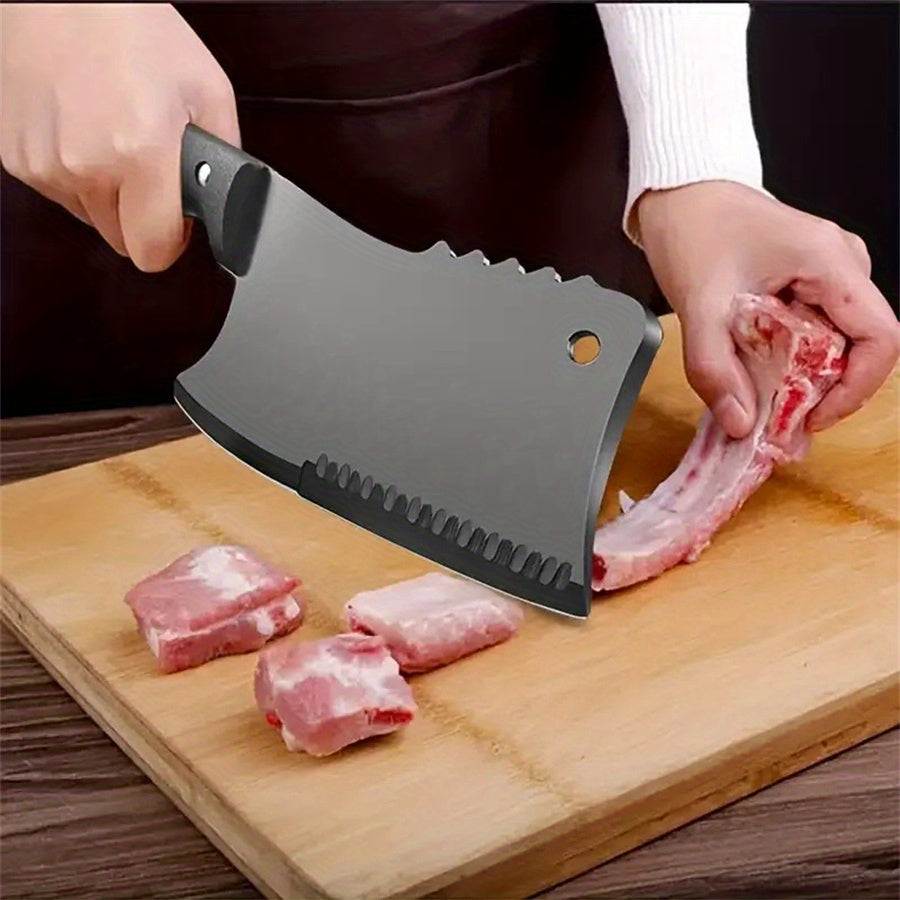 Handmade Forged Kitchen Knife Chinese Chef's Knife Hunters Serbian Meat Cleaver Knife Chopping Knives Butcher Handmade Forged Stainless Steel Utility Chef Knife Full-Tang Handle for Home Kitchen Restaurant Outdoor BBQ Camping Gift Men