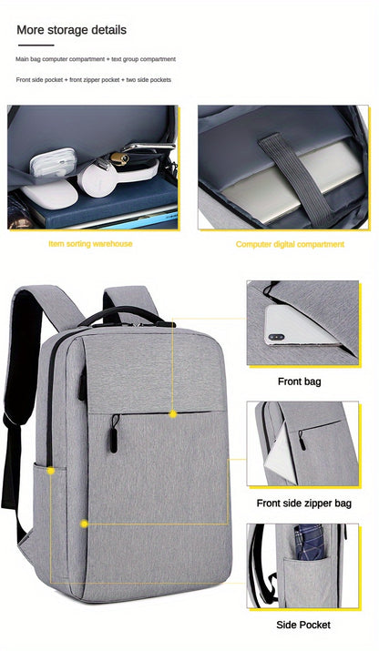 Durable Large Capacity Travel Laptop Backpack – Multi-Pocket Business Storage Bag for Men & Women | Lightweight Everyday Commute & Travel Pack | Best Valentine's, Birthday & Christmas Gift