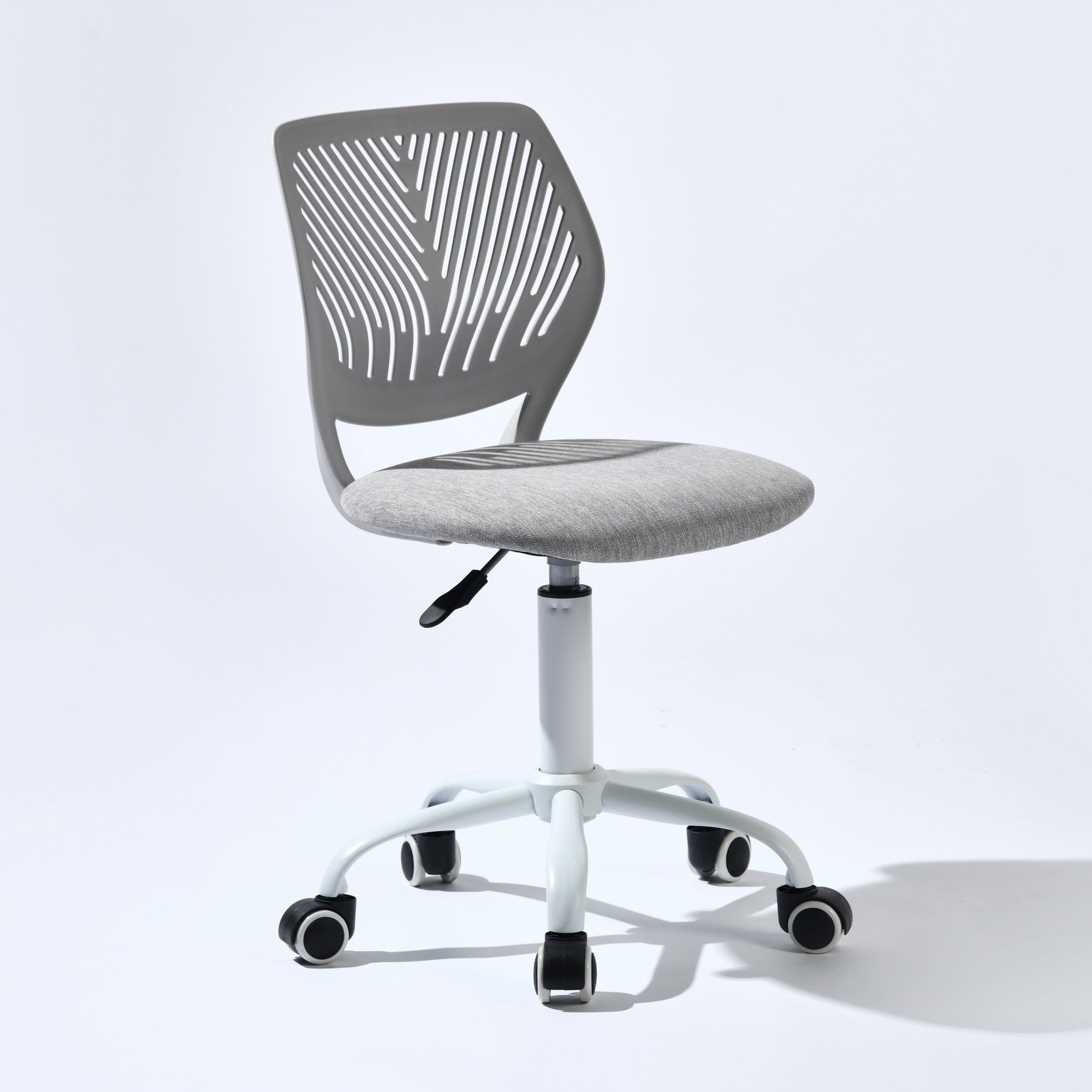Compact Armless Office Chair Adjustable Height Swivel with Soft Cushion - Small Space Task Chair for Home Office Living Room Dining Room, Grey Pink Aqua Yellow Blue Beige Canada