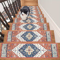 Carpet Stair Treads 15pcs 8"x30" Self Adhesive Staircase Step Treads Non Slip Stair Runner for Wooden Steps Indoor Outdoor Stairway Carpet Reusable Stair Rugs