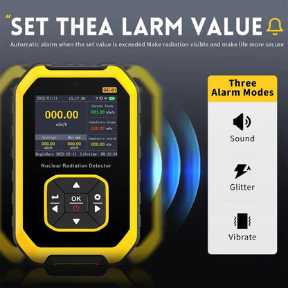 Geiger Counter Nuclear Radiation Detector with LCD Display & 5 Dosage Units – Portable Handheld Radiation Dosimeter for Beta Gamma X-Ray Detection, Rechargeable Radiation Monitor Meter | ShopVora CA