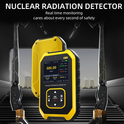 Geiger Counter Nuclear Radiation Detector with LCD Display & 5 Dosage Units – Portable Handheld Radiation Dosimeter for Beta Gamma X-Ray Detection, Rechargeable Radiation Monitor Meter | ShopVora CA