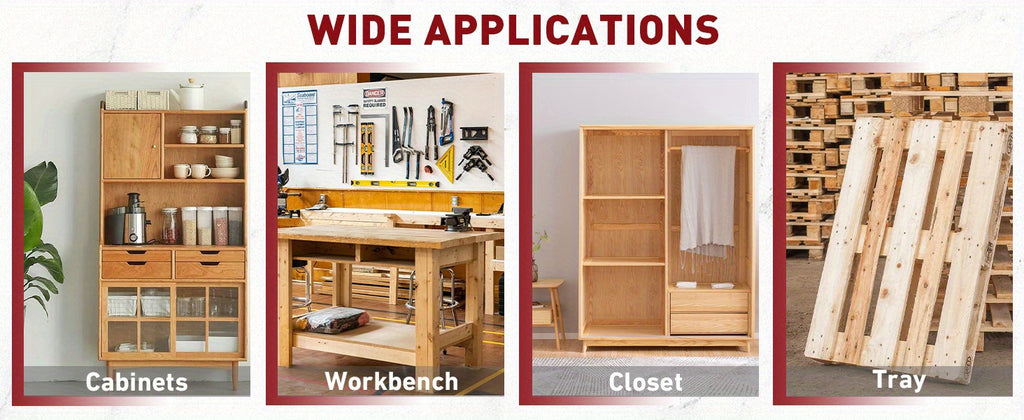 4pcs workbench caster kit includes extendable casters, which are heavy-duty and specifically designed for workbench machinery and tables.