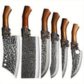 6pcs, Professional Kitchen Chef Knife Set, Stainless Steel Boning Knife Chef Knife Utility Knife Cutting Knife Fish Knife Butcher Knife for Kitchen Convenience