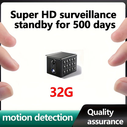 HD Mini Spy Camera WiFi 360° Wireless Home Security, Portable Micro Cam with Two-Way Audio Voice Recording, 300-Day Standby, Remote Mobile Monitoring – Indoor Nanny Cam