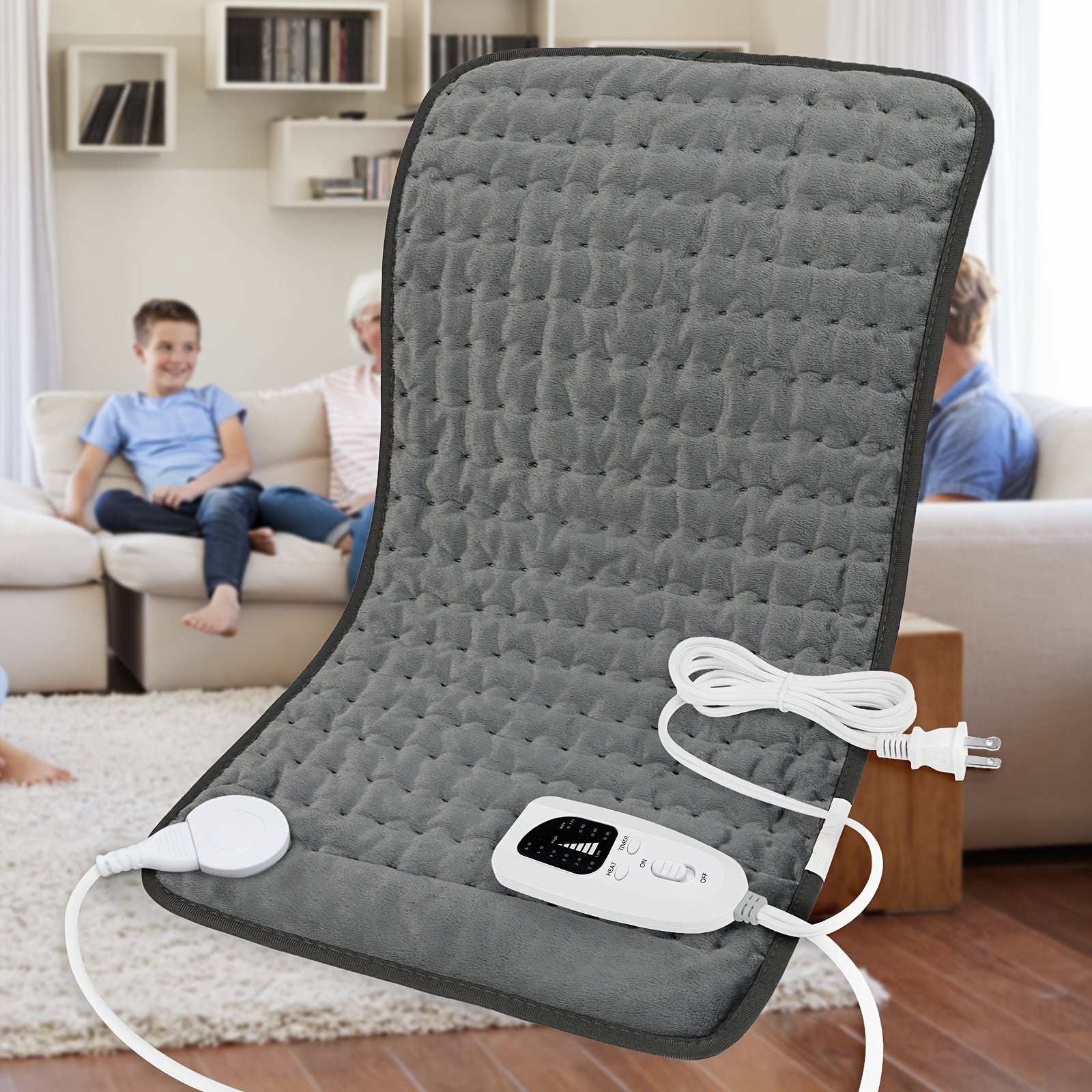 Heating Pad for Back 24"x12" – 6 Heat Settings, Auto Shut-Off, Machine Washable, Fast Heating Electric Pad for Neck, Shoulder, Abdomen & Legs, Dry & Moist Heat Therapy | ShopVora CA