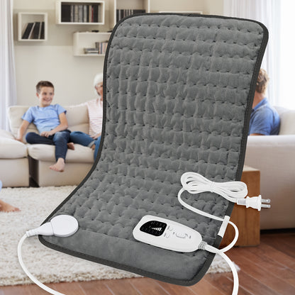 Heating Pad for Back 24"x12" – 6 Heat Settings, Auto Shut-Off, Machine Washable, Fast Heating Electric Pad for Neck, Shoulder, Abdomen & Legs, Dry & Moist Heat Therapy | ShopVora CA
