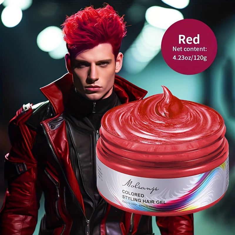 Temporary Hair Color Wax Washable Styling Wax - Mix Your Own Colours for Halloween, Carnival, Mardi Gras, Festival & Party, Easy to Apply & Wash Out, Fun Hair Dye for Men Women & Kids