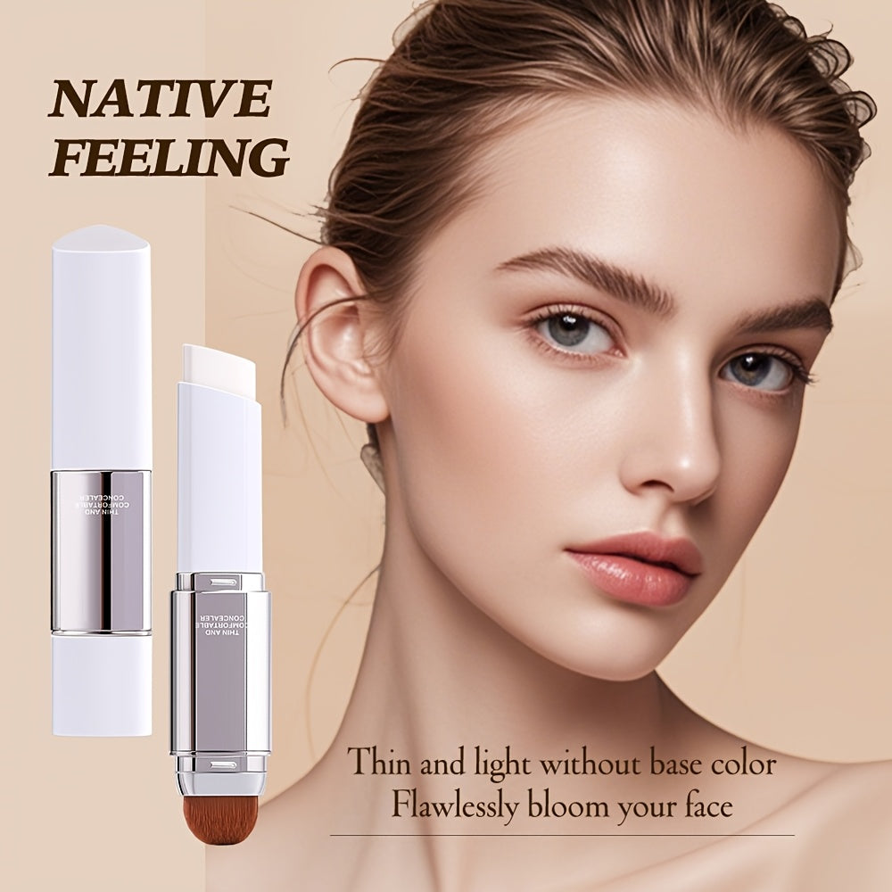 Thermal-Color Temperature Gradient Double-Ended Concealer Foundation Stick for Flawless Coverage And Natural Look with Dual Functionality