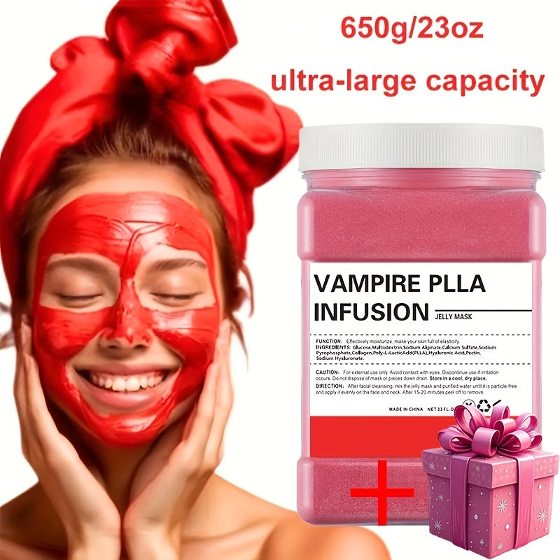 Jelly Mask Powder 650g Super Large – Hyaluronic Acid, Collagen, Vitamin C, Rose & Tea Tree – Moisturizing Firming Facial Mask for Spa & Home Skincare, Perfect Beauty Gift