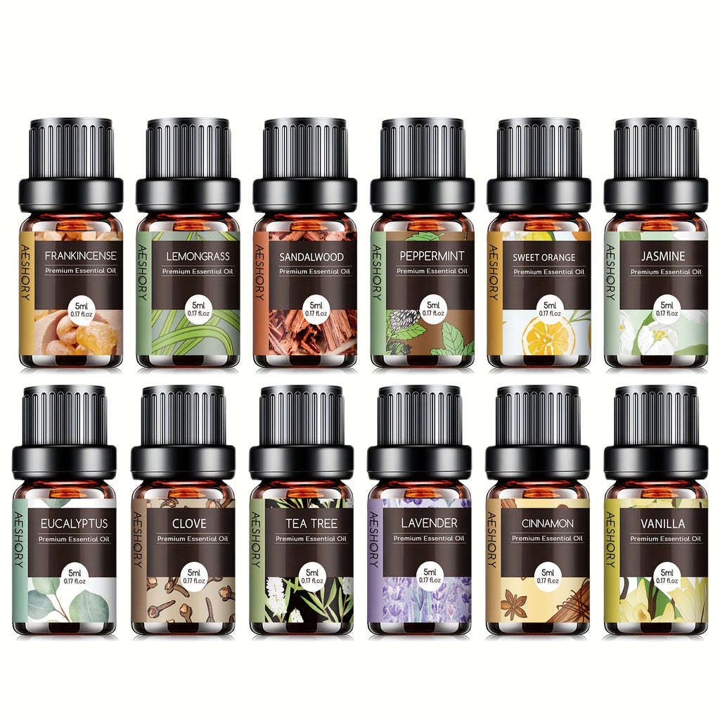 12pcs/20pcs/32pcs Essential Oils Gift Set - Essential Oil Kit for Massage, Skin - Father'S Day Gift