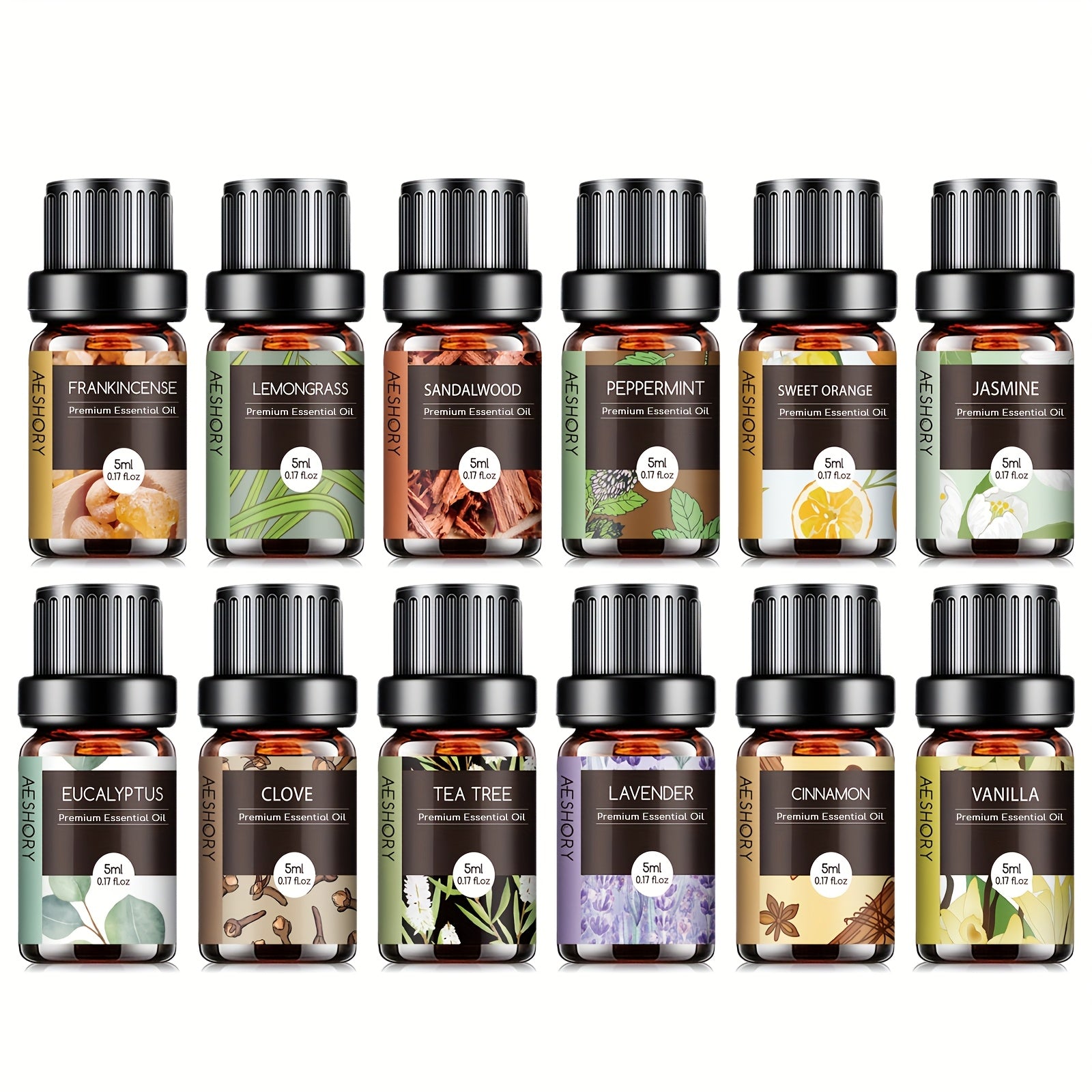 12pcs/20pcs/32pcs Essential Oils Gift Set - Essential Oil Kit for Massage, Skin - Father'S Day Gift