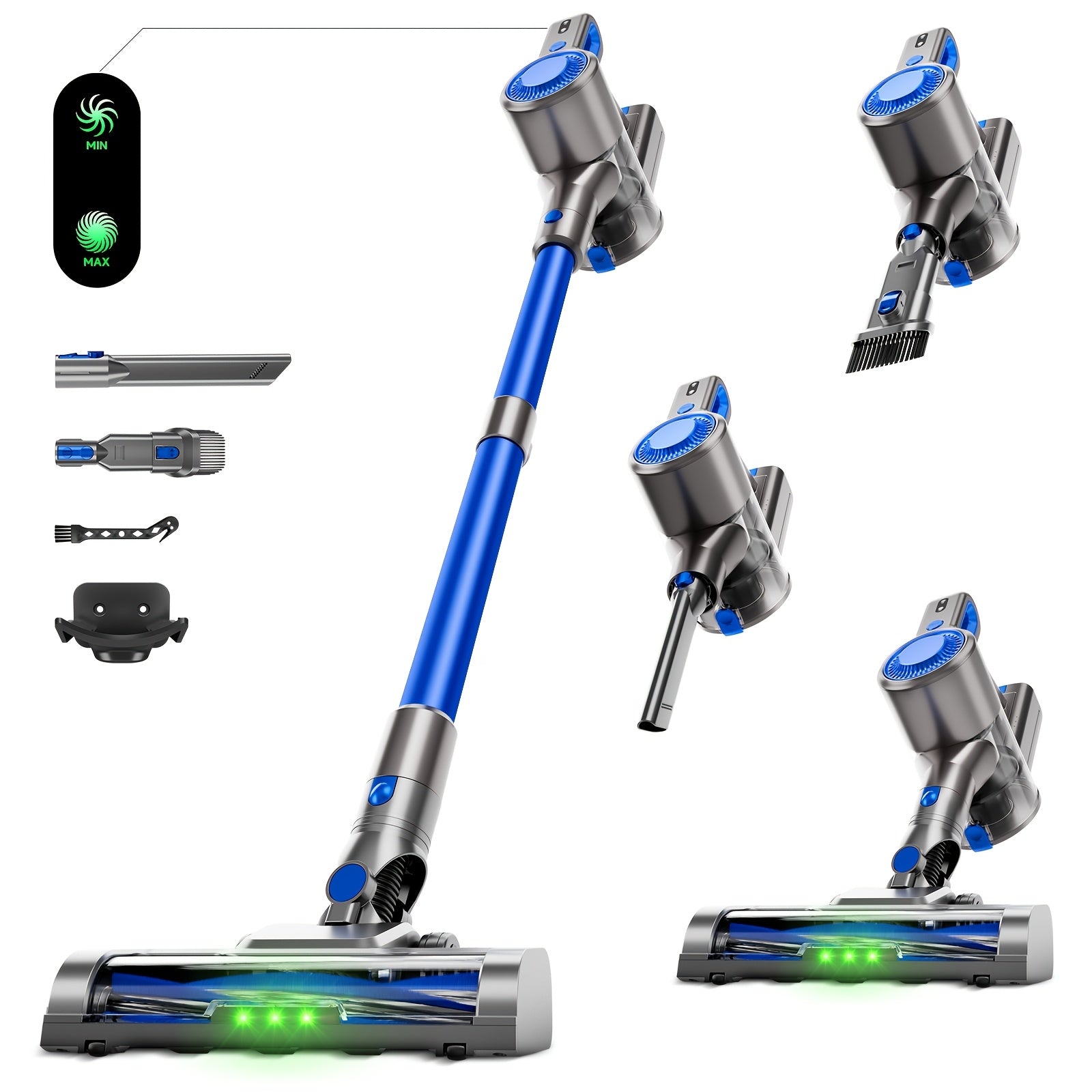 8-in-1 Cordless Stick Vacuum Cleaner 68Kpa – Lightweight Handheld Vacuum, 45-Min Runtime, Large Battery, Hard Floor & Carpet Pet Hair, Corded & Cordless | ShopVora CA