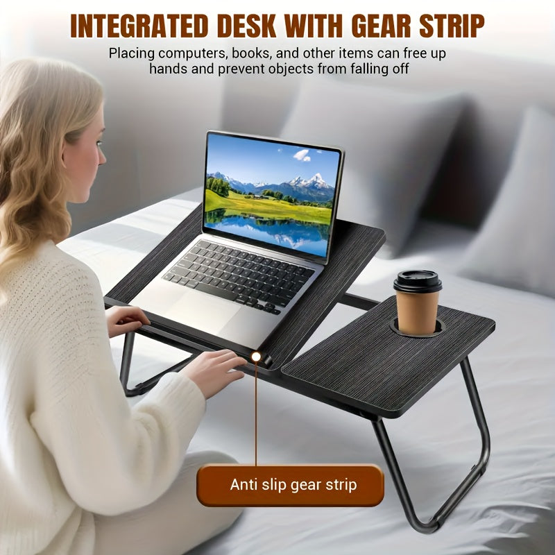Portable Foldable Laptop Bed Desk, Multifunctional Tray Rack, Movable Office Desk - Study Desk, Suitable for Eating And Reading On Beds, Sofas, And Floors, No Assembly Required, Perfect Holiday Gift