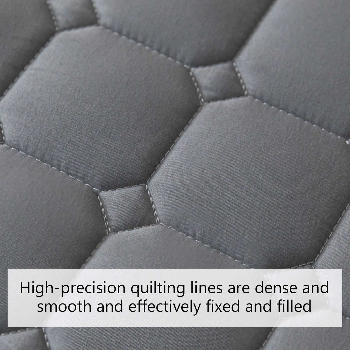 Waterproof Fitted Sheet Mattress Protector – Soft Quilted Breathable Bed Cover, Machine Washable, Fade-Resistant, Twin Full Queen King, Grey White Blue Black