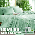Deep Pocket Bamboo Sheets Set - 4pcs/6pcs Sheets Set, Breathable And Smooth - Cooling Kids Bedding, Fit for Hot Sleepers And Sweats, Pillowcases, Flat Sheet And Fitted Sheet - A Perfect Gift