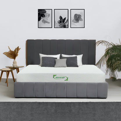 Gel Infused Reversible Foam Mattress in a Box Medium Firm Cooling Pressure Relief Twin Full Queen King - Made in Canada