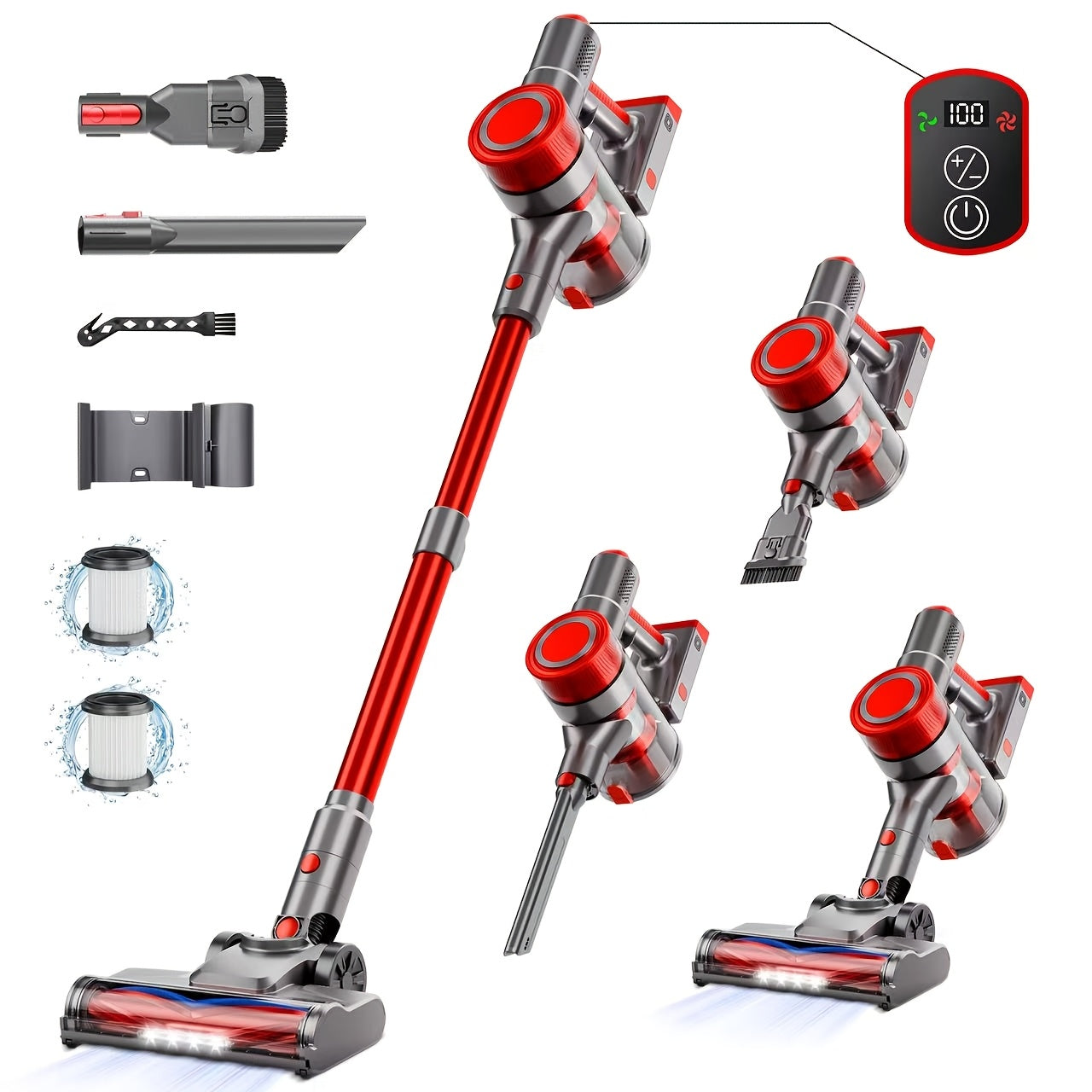 Low Noise Cordless Vacuum Cleaner 70Kpa – Lightweight Portable Handheld Stick Vacuum, Hard Floor Carpet Pet Hair, Corded & Cordless, Powerful Suction Home Vacuum | ShopVora CA