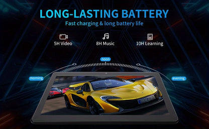 Veidoo 10.1-Inch Android Tablet with 2GB RAM 32GB ROM, IPS HD Display, Dual Camera & Eye Protection Mode – Affordable Tablet for Kids, Students, Streaming & Daily Use Canada