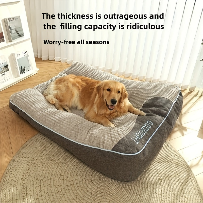 Luxury Plush Dog Cage Mattress, Comfortable Pet Sofa, Suitable for Small, Medium And Large Dogs And Cats, Soft And Comfortable, Very Suitable for Various Breeds, Comfortable Sofa for All Seasons, Dog Sofa Bed