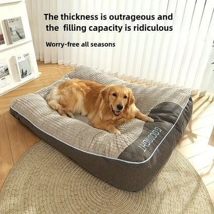 Plush Pet Sofa Bed for Dogs & Cats – Soft Luxury Cushion Mat for Small, Medium & Large Breeds, All-Season Cozy Crate Mattress & Lounge Bed