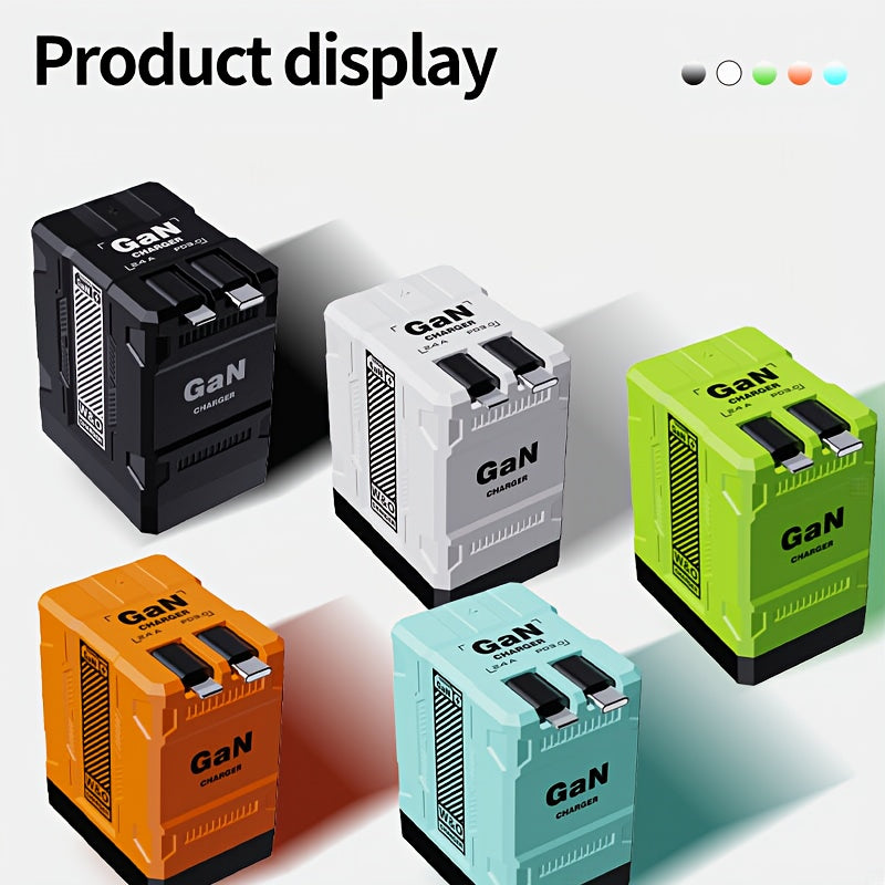 He 2025 New Charger Is Compact But Charges Super Fast. The Charging Cable Is Retractable, Convenient to Carry And Easy to Store. It's The Perfect Gift/120W Super Fast Charging, A Portable 120W Fast Charger, Three-in-one Super-fast Charging