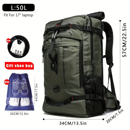 4-Way Convertible Travel Backpack with Independent Shoe Compartment – Fits 15.6" & 17.3" Laptops, Shoulder Crossbody Handbag for Men & Women | Hiking Camping Commute | ShopVora CA