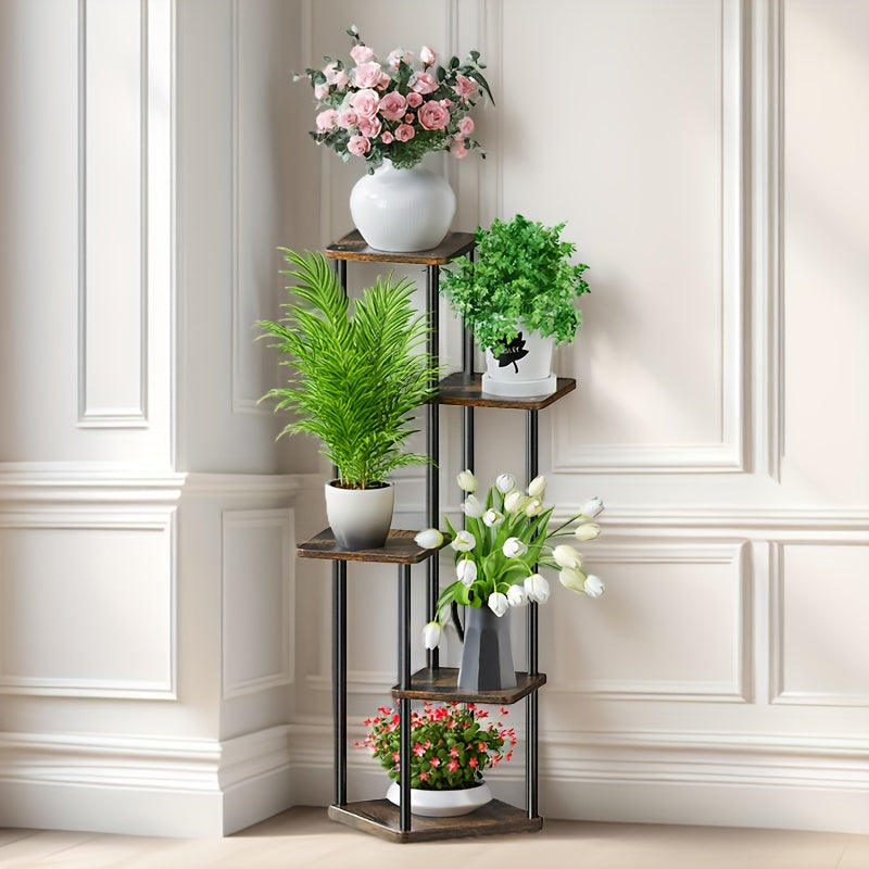 Plant Stand 4/5/6 Layer Flower Rack Living Room Floor French Window Storage Rack Courtyard Garden Flower Rack Easy Storage Rack