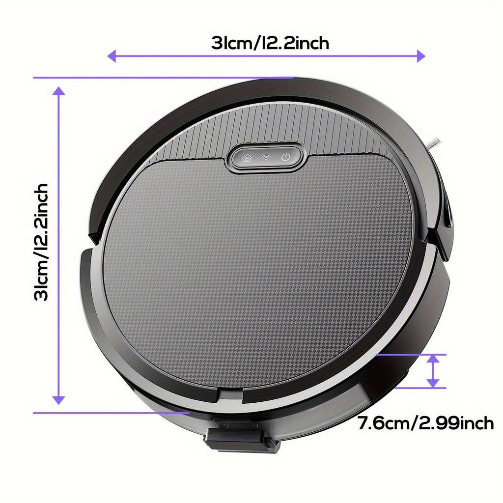 Robotic Vacuum Cleaner And Mop Combo, App/Voice Control, 2-In-1 Robot Vacuum, 5000Pa Max Power Suction, Scheduled Cleaning, Automatic Recharge, for Pet Hair, Low Pile Carpet
