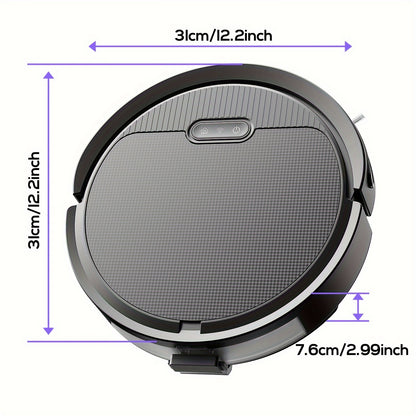 Robot Vacuum and Mop Combo 5000Pa – 2-in-1 Robotic Vacuum Cleaner with App & Voice Control, Scheduled Cleaning, Auto Recharge, for Pet Hair Low Pile Carpet Hard Floor | Canada
