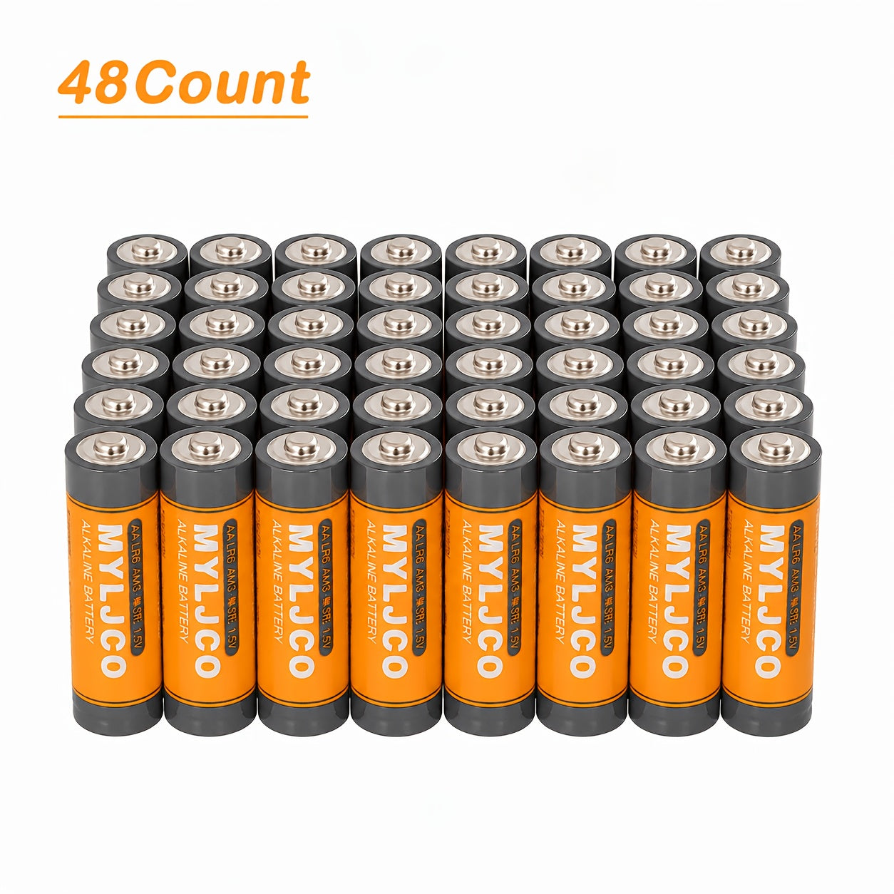 AA & AAA Alkaline Batteries Bulk Pack 8 / 20 / 48 Count – 1.5V Long-Lasting Stable Output for Remote Controls, Toys, Clocks, Flashlights & Holiday Decor, Home & Office Canada