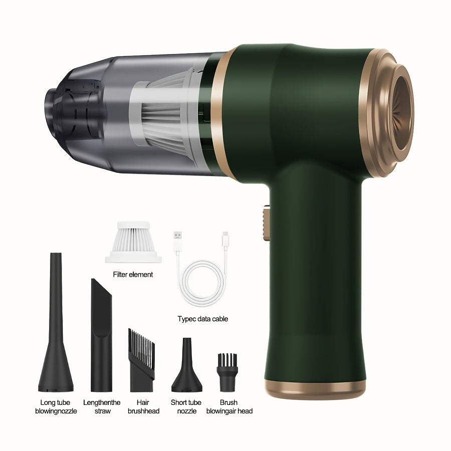 Cordless Handheld Vacuum Cleaner 2-in-1 with High Suction Power - Lightweight Portable Rechargeable Lithium Battery Vacuum with Dusting Brush, Floor Brush & Car Home Cleaning Tools