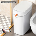 1pc/2pcs Touchless Smart Trash Can with Quiet Close Lid, Motion Sensor, And Exhaust Fan for Automatic Bag Expanding, Rechargeable Waste Bin for Kitchen, Office, Bedroom, Living Room, 0.3S Automatic Open Garbage Bin with 90/180 Trash Bags, Ideal Gift