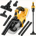Cordless Handheld Vacuum Cleaner 5-in-1 for DeWalt 20V Battery, 500W Motor 46 CFM HEPA Filter, Portable Vacuum for Floors Carpets Cars – Yellow (Battery Not Included)