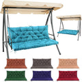 Outdoor Patio Swing Cushion 47x40 Inch 4 Inch Thick Waterproof - Fade-Resistant PP Cotton Bench Cushion with 8 Anti-Slip Straps for Porch Swing Garden Bench Lounge Chair Canada